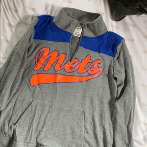 VINTAGE VA METS QUARTER ZIP SWEATSHIRT